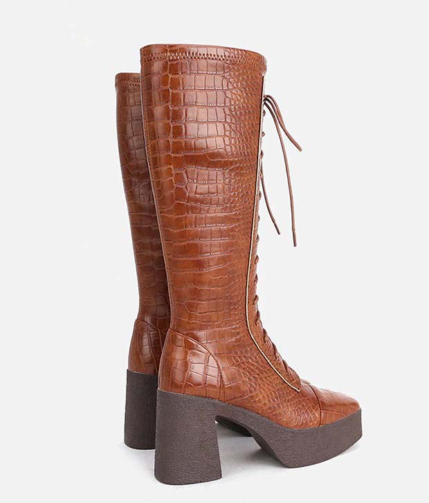 Bottes en Simili Cuir - Elosa de marque Noleya
