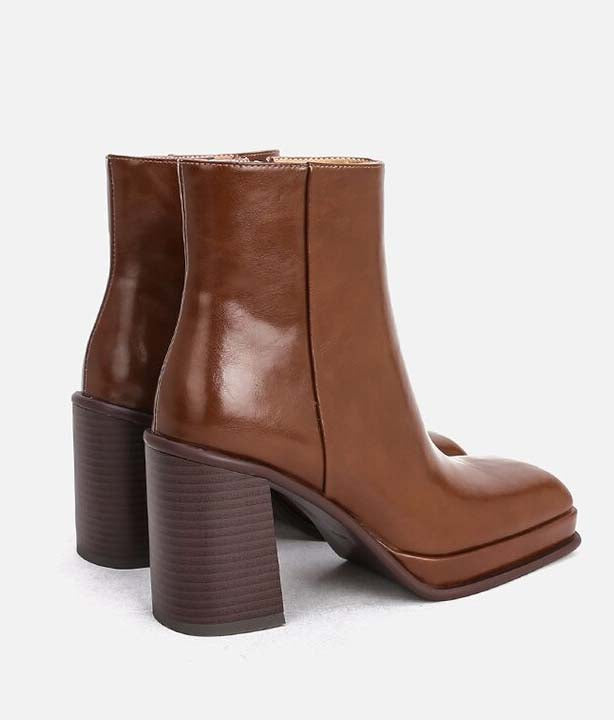 Bottes en Simili Cuir - Helvia de marque Noleya