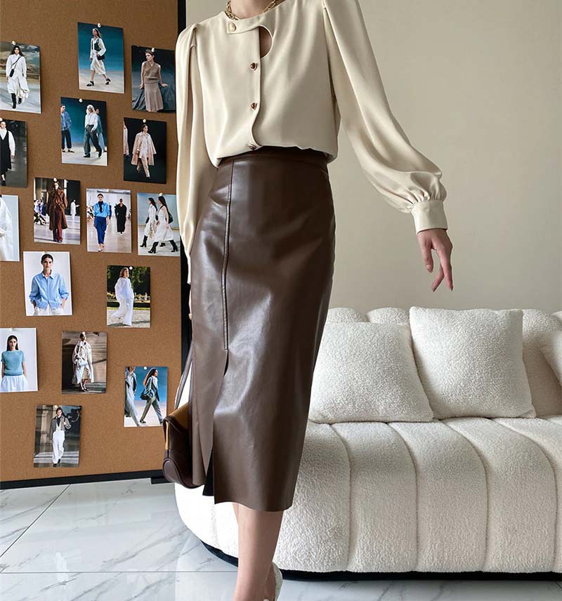 Jupe en Simili Cuir - Judy de marque Noleya