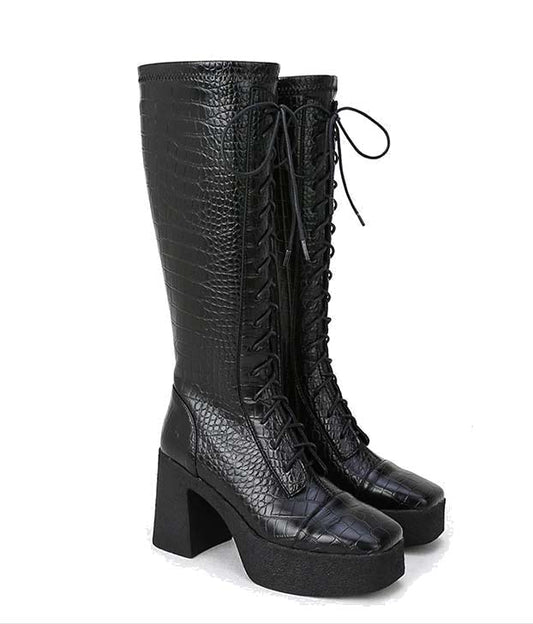 Bottes en Simili Cuir - Elosa de marque Noleya