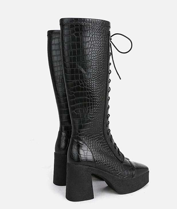 Bottes en Simili Cuir - Elosa de marque Noleya