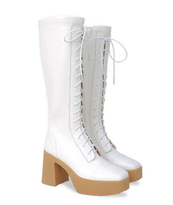 Bottes en Simili Cuir - Elosa de marque Noleya