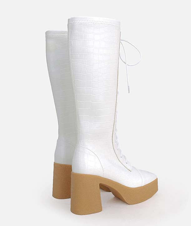 Bottes en Simili Cuir - Elosa de marque Noleya