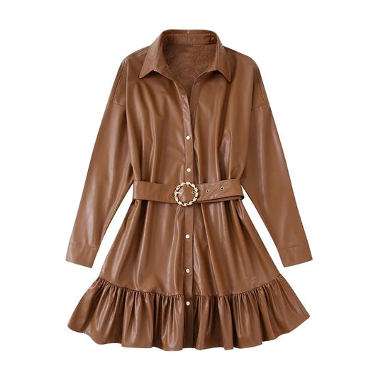 Robe Simili Cuir - Joan