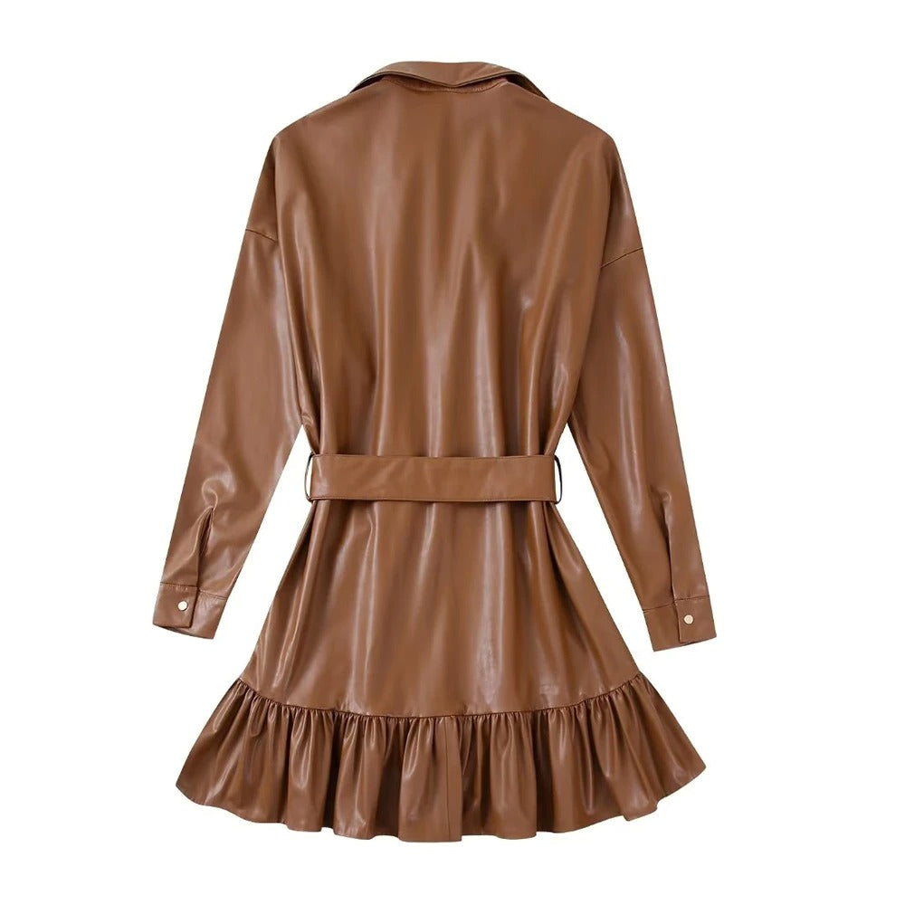 Robe Simili Cuir - Joan