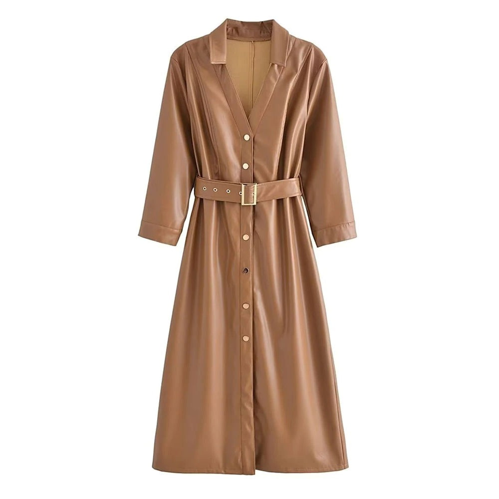 Robe Simili Cuir - June